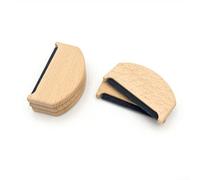 Yhenlovtt Removedor de pelusa de madera del peine de la cachemira de la lana, cepillo de limpieza portátil de la ropa para los suéteres de punto y de lana, marrón 8X5x1cm sola pieza