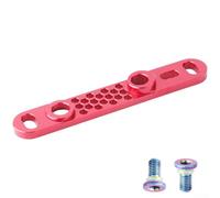 Yhenlovtt Road for Bike - Adaptador de freno de disco de montaje plano de 140 mm, montaje Campagnolo para rotores delanteros a calibradores, compatible con frenos y 160 mm (rojo)