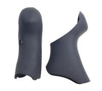 Yhenlovtt Silicona para empuñaduras para St070 para capó de palanca de bicicleta, cubierta protectora compatible con manillar de carretera, 1 par Bla (negro)
