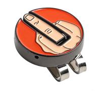 Yhenlovtt Sombreros o cinturones divertido diseño de acero medio localizado para hombre con clip magnético en marcador de dedo, manganeso robusto para todos los que tienen Le (naranja)