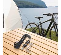 Yhenlovtt Soporte de luz de horquilla delantera para bicicleta, soporte plegable de plástico para tener compatible y otros Magicshine para luces