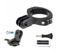 Yhenlovtt Soporte de luz trasera para bicicleta y adaptador de tija de sillín para Magicshine RN120 y para Trek Flare RT, soporte de aleación de aluminio CNC con interfaz de cámara de acción (kit B)