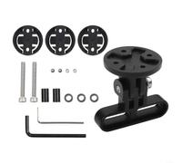 Yhenlovtt Soporte de manillar de bicicleta para Garmin Edge Sport Camera Adapter, soporte de aleación de aluminio para Hero SJ4000 SJ5000, soporte de ciclismo de perfil bajo con pernos M5