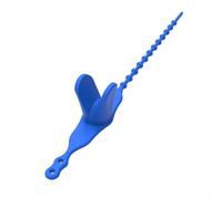 Yhenlovtt Soporte de silicona para caña de pescar, cabeza giratoria de 360° con correas de varios niveles, accesorio de pesca para barco y puente para barandillas (azul)