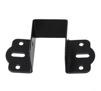 Yhenlovtt Soportes de conector de cama en forma de U, acero inoxidable, revestimiento negro, soporte de haz central, para una fácil instalación para cabecero y estribo, clips de 32-50 mm (35 mm)