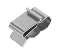 Yhenlovtt SUS304 Clips de cable de panel solar de acero inoxidable para sistemas fotovoltaicos, diseño de abrazadera de 2 cables para cables de 6 a 6,5 mm y marcos de 1 a 3,2 mm, paquete de 100 (100