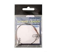 Yhenlovtt Swivel Leader - Correa de acero inoxidable para pesca con alambre a presión, 2 unidades, compatible con agua dulce y salada, 20/30/(30 cm, 18 kg)