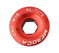 Yhenlovtt Tapa de aleación para pernos de manivela para M19/m20 con bielas roscadas compatibles con Ho Ixf Prowheel Lebycle/XT/Aluminio (rojo)
