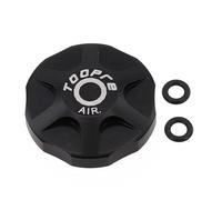 Yhenlovtt Tapa de válvula de aire para horquilla de bicicleta, cubierta antipolvo de aleación de aluminio, anillo de sellado para amortiguador compatible con Manitou para Magura FOX-DT Rock-Shox