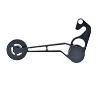 Yhenlovtt Tensor de cadena de una sola velocidad para bicicletas plegables Cline y Pline compatible con sistemas de 3, 4, 5, 6 o 7 velocidades, fácil de llevar, aluminio (todo negro)