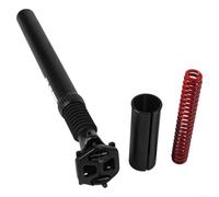 Yhenlovtt Tija de sillín de suspensión de aleación de aluminio, poste amortiguador de golpes, sillín de rebote ajustable para bicicleta de montaña 350 mm (34,9 mm por cuña)