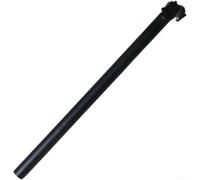Yhenlovtt Tija de sillín plegable para bicicleta, 31,8 mm de diámetro, 580 mm de longitud, tubo de sillín de aleación de aluminio con doble perno, repuesto ligero