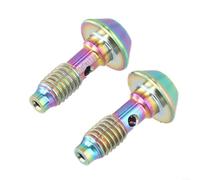 Yhenlovtt Tornillos de pinza de bicicleta de aleaciones de titanio para Magura MT2 MT4 MT5 MT6 MT7 MT8, pernos banjo para fijación de freno de disco (arcoíris)