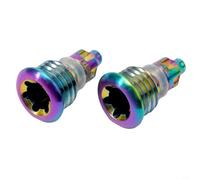 Yhenlovtt Tornillos de purga de palanca de freno de bicicleta con junta tórica compatibles con MT2 MT4 MT5 MT7 MT8, 2 piezas de aleación de titanio ligera y duradera