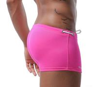 Yhenlovtt Traje de baño elástico con calzoncillos tipo bóxer de secado rápido para hombre, pantalones cortos de natación para playa o piscina, nailon para tela de elastano, ajuste transpirable