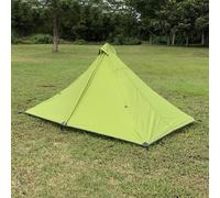 Yhenlovtt Trekking Pu3000 Layer 210t y resistente al desgarro 12 tela ultraligera para mochileros, senderismo, pirámide para una sola persona, camping para tienda de campaña (verde)