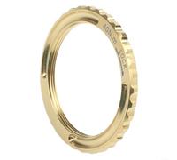 Yhenlovtt Tuerca y cubierta de anillo de bloqueo de freno de disco de bloqueo central, para juegos de ruedas Campagnolo CP, aleación de alto rendimiento, rosca M34 x P0.75, ligero 6.2 g, dorado negro