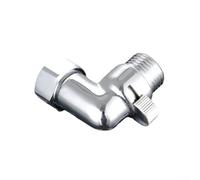 Yhenlovtt Válvula angular de latón de rosca macho hembra de 1/2 pulgada, válvula de parada triangular cromada para accesorios de inodoro de baño, resistencia a la erosión y seguridad (hembra macho)