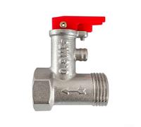 Yhenlovtt Válvula de alivio de presión de latón de 0,9 Mpa, válvula de seguridad roscada G1/2 pulgada para calentadores de agua eléctricos de hasta 50 L, compatible con todas las marcas