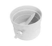 Yhenlovtt Válvula de control de volumen de aire de PVC Amortiguador de conducto ajustable manual para sistema de ventilación Tubería con múltiples opciones de tamaño 75 mm a 315 mm blanco (250 mm)