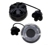 Yhenlovtt Válvula de descarga SMB de buceo para válvula de alivio de ala BCD y bolsa de elevación de boya de marcador de tubo de señal, construcción de nailon negro, tamaño de 52 x 27 mm