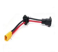 Yhenlovtt XT90-Connector Spring Cover with 90 Degree Battery-Plug and Silicone Wire for RC, Tin Copper Power Cable, High Temp Charging Cord (8awg macho)
