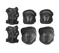 Yheonver Juego de 6 equipos de protección para niños de 3 a 7 años, rodilleras, coderas, muñequeras, kit protector infantil para ciclismo, bicicleta, patinaje B