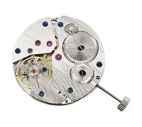 Yheonver ST3600 Movimiento ETA 6497 Movimiento 17 Joya Modelo Modelo Pieza para Hombre Reloj Mecánico de Cuerda Manual, plata, Moderno