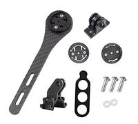 YHESEN Soporte para computadora de Manillar de Bicicleta de Fibra de Carbono, Adecuado para Bryton Rider, Garmin Edge (Modelos 200, 500, 510, 800, 810 y 1000), luz de Bicicleta para cámara Deportiva