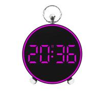 YHFITN Reloj Despertador Digital Fecha, Temperatura, función de repetición, Control por Voz, regulador de Intensidad, Montaje en Pared o Mesa, diseño Compacto, Regalo Ideal para el hogar. (Rojo)