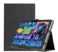 YHFZR Funda Carcasa para DOOGEE U13 Tablet 13 Pulgada, Slim Smart Carcasa Protectora con Soporte Función Cover Case, Negro