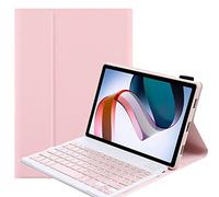 YHFZR Funda con Teclado para Lenovo Pad Plus 11.5'' 2023, Español Ñ Desmontable Magnética Bluetooth Teclado Inalámbrico para Lenovo Pad Plus 11.5'' 2023 TB-350FU, Rosa