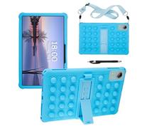 YHFZR Funda para Blackview Mega2/ OSCAL Pad 100/ Odea A12 Tablet 12 Pulgada, Silicón Ligera Carcasa Antideslizante con Soporte para los niños, Azul