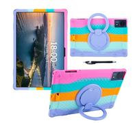 YHFZR Funda para Blackview MEGA8 13 Pulgada Tablet, Soporte Giratorio Silicón Ligera Carcasa Antideslizante para los niños, Rosa