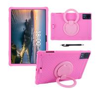YHFZR Funda para Blackview MEGA8 13 Pulgada Tablet, Soporte Giratorio Silicón Ligera Carcasa Antideslizante para los niños, Rose