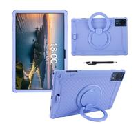 YHFZR Funda para Blackview MEGA8 13 Pulgada Tablet, Soporte Giratorio Silicón Ligera Carcasa Antideslizante para los niños, Morado