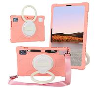 YHFZR Funda para Blackview Tab 13, Soporte Giratorio Silicón Ligera Carcasa Antideslizante para los niños para Blackview Tab 13 /Blackview Tab 12 /Blackview Tab 7 10 Pulgada, Rosa