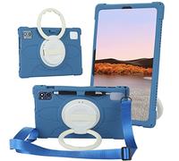 YHFZR Funda para Blackview Tab 13, Soporte Giratorio Silicón Ligera Carcasa Antideslizante para los niños para Blackview Tab 13 /Blackview Tab 12 /Blackview Tab 7 10 Pulgada, Azul
