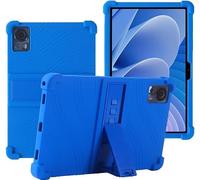 YHFZR Funda para Cubot Tab 70 Tablet 10,95 Pulgada, Silicón Ligera Carcasa Antideslizante con Soporte para los niños, Azul Oscuro