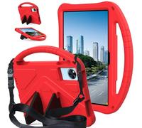YHFZR Funda para DOOGEE Tab A9+/A9 Pro+ Tablet 11 Pulgada, EVA Ligera Carcasa Antideslizante con Soporte, Correa para el Hombro, Rojo