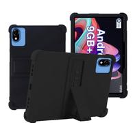 YHFZR Funda para DOOGEE U10 Tablet, Silicón Ligera Carcasa Antideslizante con Soporte para los niños para DOOGEE U10 Tablet 10,1 Pulgada, Negro