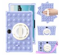 YHFZR Funda para Honor Pad 9 Tablet, Soporte Giratorio Silicón Ligera Carcasa Antideslizante para los niños para Honor Pad 9 Tablet 12,1 Pulgada, Morado