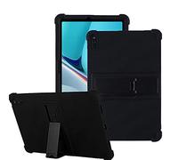 YHFZR Funda para Huawei MatePad 11, Silicón Ligera Carcasa Antideslizante con Soporte para los niños para Huawei MatePad 11 2021, Negro
