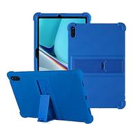YHFZR Funda para Huawei MatePad 11, Silicón Ligera Carcasa Antideslizante con Soporte para los niños para Huawei MatePad 11 2021, Azul Oscuro