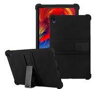 YHFZR Funda para Huawei MatePad Pro 12.6, Silicón Ligera Carcasa Antideslizante con Soporte para los niños para Huawei MatePad Pro 12.6 2021, Negro