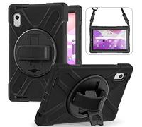 YHFZR Funda para Lenovo Tab M9 9" TB-310FU, 360°Rotativo Asa de Mano Porta con Hombro Funda Robusta Antichoque para Lenovo Tab M9 9" TB-310FU, Negro
