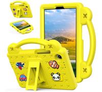 YHFZR Funda para Lenovo Tab One/Tab K9 8,7 Pulgada (TB305XU/TB305FU), EVA Ligera Carcasa Antideslizante con Soporte, Correa para el Hombro, Amarillo