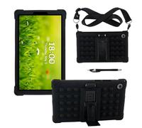 YHFZR Funda para Lenovo Tab One/Tab K9 8,7 Pulgada (TB305XU/TB305FU), Silicón Ligera Carcasa Antideslizante con Soporte para los niños, Negro