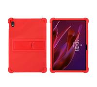 YHFZR Funda para Lenovo ThinkTab X11 Gen1 10,95 Pulgada TB353FU/TB353ZU, Silicón Ligera Carcasa Antideslizante con Soporte para los niños, Rojo
