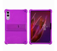YHFZR Funda para Lenovo Yoga Tab 11,1 Pulgada Tablet 2025, Silicón Ligera Carcasa Antideslizante con Soporte para los niños, Morado